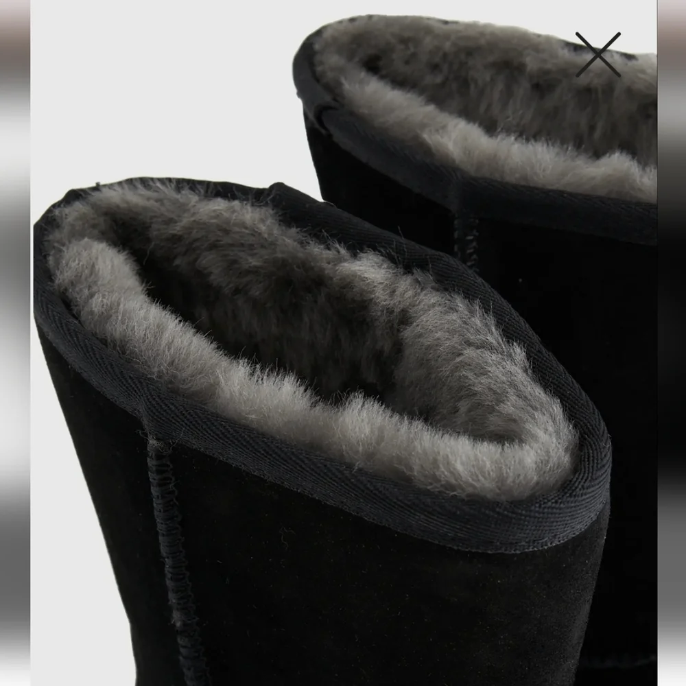 Quince Black Australian Shearling Mid-Calf Boots New Size 6